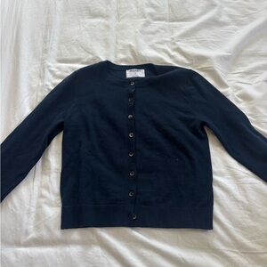 Old Navy Navy Blue Button-Front Cardigan